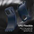 iPhone 18 Pro Børstet TPU-deksel - karbonfiber - blå