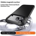 iPhone 18 Pro Hybrid-deksel i karbonfiber - MagSafe-kompatibelt - svart