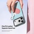 iPhone 18 Pro Dux Ducis Luvy-deksel med fingerring/håndstropp - himmelblå / hjerte