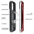 iPhone 18 Pro Dux Ducis Yind Hybrid-deksel - MagSafe-kompatibel - Svart