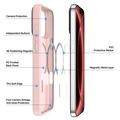 iPhone 18 Pro Dux Ducis Yind Hybrid-deksel - MagSafe-kompatibel - Lyserosa
