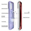 iPhone 18 Pro Dux Ducis Yind Hybrid-deksel - MagSafe-kompatibel - Lys Lilla