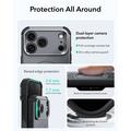 iPhone 18 Pro/17 Pro ESR Cyber Tough Kickstand MagSafe Hybrid-deksel - Grå