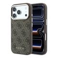 iPhone 18 Pro Guess 4G Gold Frame-deksel - MagSafe-kompatibel - Brun