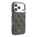 iPhone 18 Pro Guess 4G Gold Frame-deksel - MagSafe-kompatibel - Brun