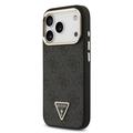 iPhone 18 Pro Guess 4G Strass Triangle Logo Gold Frame MagSafe-deksel