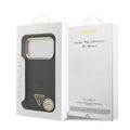 iPhone 18 Pro Guess 4G Strass Triangle Logo Gold Frame MagSafe-deksel