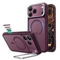 iPhone 18 Pro Max/17 Pro Max ESR Classic Hybrid-støtte MagSafe deksel – Frostet dyp burgunder