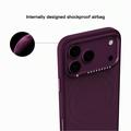 iPhone 18 Pro Max/17 Pro Max Mutural magnetisk hybrid deksel med bølgemønster – kirsebærrød