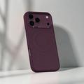iPhone 18 Pro Max/17 Pro Max Mutural magnetisk hybrid deksel med bølgemønster – kirsebærrød