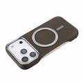 iPhone 18 Pro Max/17 Pro Max Slankt magnetisk deksel i karbonfiber - brun