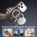 iPhone 18 Pro Max/17 Pro Max Slankt magnetisk deksel i karbonfiber - brun
