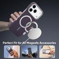 iPhone 18 Pro Max/17 Pro Max Slankt magnetisk deksel i karbonfiber - lilla
