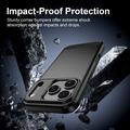 iPhone 18 Pro Max Børstet TPU-deksel - karbonfiber - svart