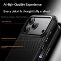 iPhone 18 Pro Max Hybrid-deksel i karbonfiber - MagSafe-kompatibelt - svart