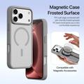 iPhone 18 Pro Max Dux Ducis Lawa lommebokveske i lær med magnetisk deksel - grå