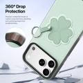 iPhone 18 Pro Max Dux Ducis Luvy-deksel med fingerring/håndstropp - Grønn / Clover
