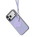 iPhone 18 Pro Max Dux Ducis Luvy-deksel med fingerring/håndstropp - Lilla / skall