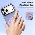 iPhone 18 Pro Max Dux Ducis Luvy-deksel med fingerring/håndstropp - Lilla / skall