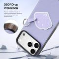 iPhone 18 Pro Max Dux Ducis Luvy-deksel med fingerring/håndstropp - Lilla / skall