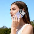 iPhone 18 Pro Max Dux Ducis Luvy-deksel med fingerring/håndstropp - Lilla / skall