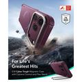 iPhone 18 Pro Max/17 Pro Max ESR Cyber Tough Kickstand MagSafe Hybrid-deksel - Dyp burgunder