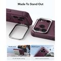 iPhone 18 Pro Max/17 Pro Max ESR Cyber Tough Kickstand MagSafe Hybrid-deksel - Dyp burgunder