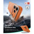 iPhone 18 Pro Max/17 Pro Max ESR Cyber Tough Kickstand MagSafe Hybrid-deksel - Oransje