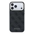 iPhone 18 Pro Max Guess 4G Gold Frame-deksel - MagSafe-kompatibel - Svart