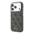 iPhone 18 Pro Max Guess 4G Gold Frame-deksel - MagSafe-kompatibel - Brun