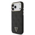 iPhone 18 Pro Max Guess 4G Strass Triangle Logo Gold Frame MagSafe-deksel