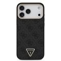 iPhone 18 Pro Max Guess 4G Strass Triangle Logo Gold Frame MagSafe-deksel