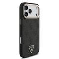 iPhone 18 Pro Max Guess 4G Strass Triangle Logo Gold Frame MagSafe-deksel
