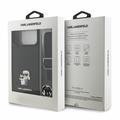 iPhone 18 Pro Max Karl Lagerfeld Saffiano Crossbody Metal Karl & Choupette Deksel - Svart
