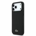 iPhone 18 Pro Max Lacoste Iconic Petit Pique Metal Logo-deksel - MagSafe-kompatibel - Svart