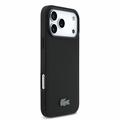iPhone 18 Pro Max Lacoste Iconic Petit Pique Metal Logo-deksel - MagSafe-kompatibel - Svart