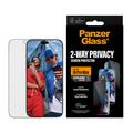 iPhone 18 Pro Max PanzerGlass Ultra-Wide Fit EasyAligner 2-Way Privatliv Beskyttelsesglass - 9H - svart kant