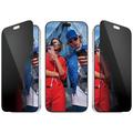 iPhone 18 Pro Max PanzerGlass Ultra-Wide Fit med FastFit In-A-Box 2-Way personvern beskyttelsesglass - 9H - svart kant