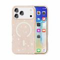 iPhone 18 Pro Max Stylish Glitter Series Hybrid-deksel - MagSafe-kompatibel - Gull