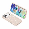 iPhone 18 Pro Max Stylish Glitter Series Hybrid-deksel - MagSafe-kompatibel - Gull