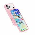 iPhone 18 Pro Max Stylish Glitter Series Hybrid-deksel - MagSafe-kompatibel - Rosa