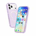 iPhone 18 Pro Max Stylish Glitter Series Hybrid-deksel - MagSafe-kompatibel - Lilla