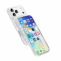iPhone 18 Pro Max Stylish Glitter Series Hybrid-deksel - MagSafe-kompatibel - Hvit