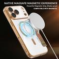 iPhone 18 Pro Max Stilig magnetisk flipp-deksel med RFID-kortspor - brun
