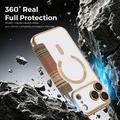 iPhone 18 Pro Max Stilig magnetisk flipp-deksel med RFID-kortspor - brun
