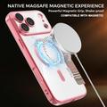 iPhone 18 Pro Max Stilig magnetisk flipp-deksel med RFID-kortspor - rosa