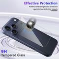 iPhone 18 Pro Max Herdet Glass Beskyttelse av Bakdekslet - 9H - 2 Stk. - Klar