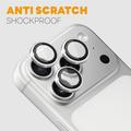 iPhone 18 Pro/18 Pro Max Northjo kameralinsebeskyttelsessett - sølv