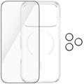 iPhone 18 Pro PanzerGlass Care Flagship 3-i-1-pakke - Klar