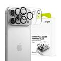 iPhone 18 Pro Ringke Heldekkende kameralinsebeskytter - 2 stk. - Svart / klar
